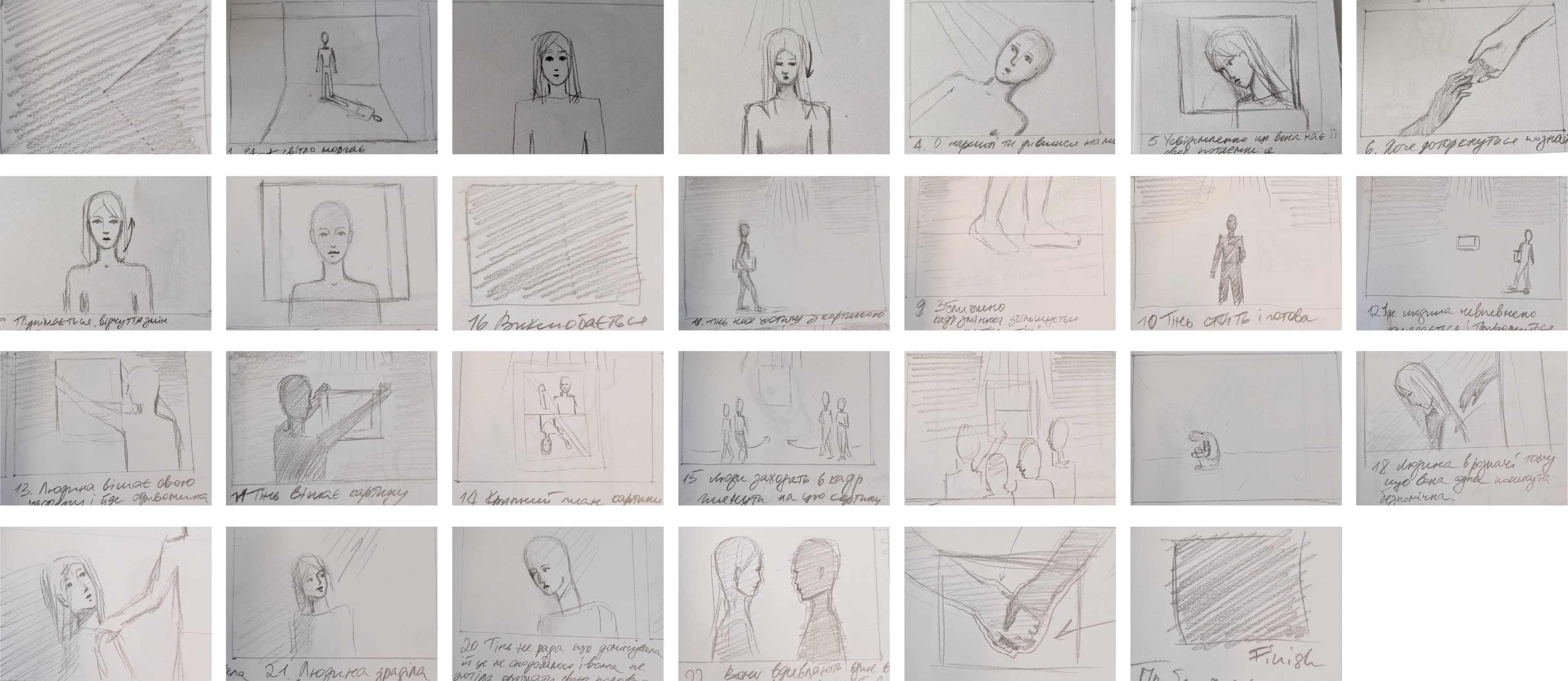 The Shadow Script & Storyboard Visual
